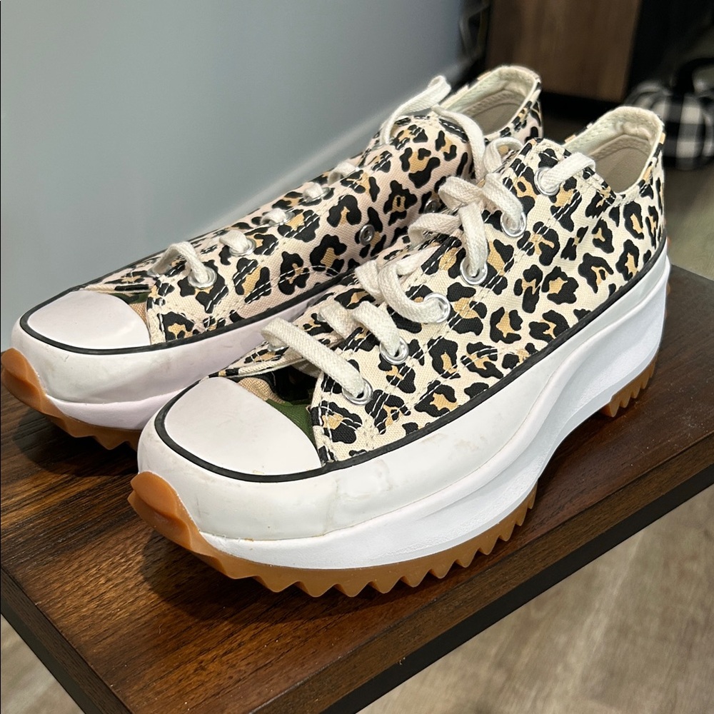 Converse Animal Print Platform Sneakers